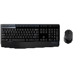 Комплект клавиатура+мышь Logitech MK345 беспроводной, USB, 1000 DPI, чёрный/серый, вид 27