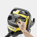 Строительный пылесос Karcher WD 7 Control P S 30/6/35/T 1400Вт (уборка: сухая/сбор воды/выдув) серебристый, вид 4