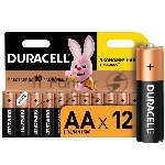 Элемент питания алкалиновый LR MN 1500/LR6 BASIC BP-12 (блист.12шт) Duracell C0037388