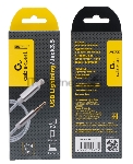 Кабель-переходник USB Cablexpert CCAB-AP35M-1M-W, Lightning/Jack3.5, Mobile, 1м, белый, коробка