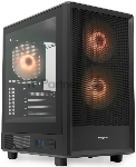 Компьютерный корпус HSPD M310, Mesh Mini-tower, черный, TG, 0.4 SPCC, 3x120мм ARGb mATX, mITX 180/280/160мм 1x2.5", 1x3.5", 4xPCI 2xUSB-A 3.0 452x277x418мм