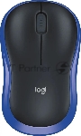 Мышь беспроводная Logitech M185 синий, 1000 dpi, радиоканал, USB, кнопки - 3