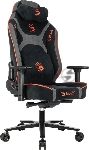 Кресло игровое A4Tech Bloody GC-680 черный/серый искусственная замша с подголов. крестов. металл