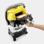 Строительный пылесос Karcher WD 7 Control P S 30/6/35/T 1400Вт (уборка: сухая/сбор воды/выдув) серебристый, вид 3