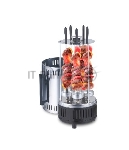 Электрошашлычница Centek CT-1460 1000Вт, Керам нагр, Рецепты, 5 шамп (310мм), вращ 12раз/мин+ колба!