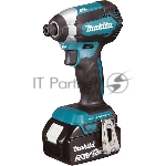 Дрель-шуруповерт Makita DTD153ZJ, 18 В, 0 Ач, 170 Нм, бесщеточный, ударный