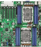 Серверная материнская плата ASRock GNR2D16-2T, 2xE2 (LGA 4710), встроен в процессор, 16xDDR5, 0xSATA, 2xM.2, 5xPCIe 5.0 x16, 1xVGA, 2x10Gb LAN, IPMI, 2xUSB-A 5Gbps, SSI EEB