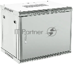Шкаф коммутационный Rexant настенный 9U 450x600 мм пер. дв. металл серый