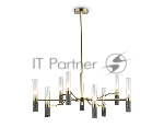 Люстра Ambrella light LH53355/9 GD/CL/WH золото/прозрачный/белый G9*9 max 40W D850*890