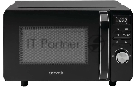 Микроволновая печь Gorenje MO20S4BC черный, 20 л, 700 Вт, переключатели - кнопки, поворотный механизм