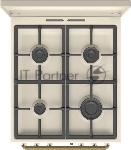 Плита комбинированная Gorenje GKS5B70CLI бежевый, конфорок 4 газовых, духовка 70 л, 50 см x 85 см x 59.4 см, вид 24