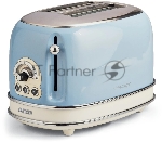 Тостер Ariete Vintage 155 голубой, 810 Вт, 2 слота