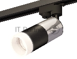 Светильник Ambrella light XT6302052 SBK/PSL/FR черный песок/серебро полированное/белый матовый MR16 GU5.3