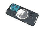 Задняя крышка (стекло) для iPhone 15 Pro (A3102) в сборе со стеклом камеры синяя