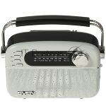 Радиоприемник белый SVEN SRP-505 (4 Вт, FM/AM/SW, USB, SD/microSD, Bluetooth, 1200 мАч), вид 6