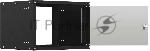 Шкаф коммутационный NTSS Lime (NTSS-WL6U5560GS-BL) настенный 6U 550x600 мм пер. дв. стекл несъемн. бок. пан. 30 кг черный 520 мм 12 кг 110 град. 500 мм IP20