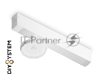 Крепеж трековый для корпуса DIY D70mm 232*70*80 WH белый