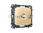 Комплект механизма TV розетки SAT 5-2400MHz 3.5dB OMEGA Шампань QUANT (OP6130, VM215) MO613050