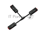 GL1114 BK черный коннектор питания T-образный для шинопровода Magnetic 220V 250*150*18