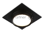 Светильник встраиваемый Ambrella light TN6739 BK черный IP44 GX53 110*110*57