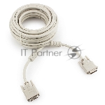 Кабель DVI-D dual link Gembird/Cablexpert CC-DVI2-10M, 25M/25M, 10м, экран, феррит.кольца, пакет