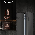 Холодильник Weissgauff WSBS 500 Inverter NoFrost Dark Grey двухкамерный 270/180л морозилка слева, No Frost, Side by Side, вид 15