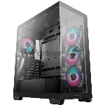 Компьютерный корпус Deepcool CG580 4F черный без БП ATX 6x120мм 3x140мм 2xUSB 3.0 audio bott PSU