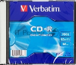 Диск CD-R Verbatim 700Mb 52x Slim case (200шт) (43347)