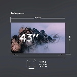 Телевизор BQ 43" 43F34B черный DLED FHD 60Hz, вид 4