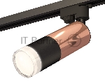 Светильник Ambrella light XT6302062 SBK/PPG/FR черный песок/золото розовое полированное/белый матовый MR16 GU5.3