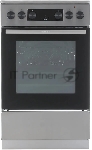Плита электрическая Gorenje GEC5C40XAOT серебристый, конфорок 4 шт, духовка 70 л, 50 см x 85 см x 59.4 см