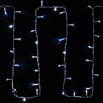 Гирлянда Neon-night "Дюраплей LED" 20 м, 200 LED, белый каучук, мерцающий Flashing (каждый 5-й диод) свечение белое