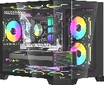 Компьютерный корпус AeroCool/Formula Crystal Z6M Floe черный без БП mATX 4x120мм 2xUSB3.0 audio bott PSU