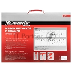 Набор метчиков и плашек Matrix М2-М18, 110 шт. метал. кейс