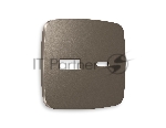 Лицевая панель OMEGA (Темная бронза матовый) для розетки 2USB тип A+C QUANT OP6410