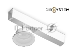 Крепеж трековый для корпуса DIY D85mm 232*83*105 WH белый