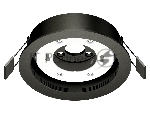 Корпус светильника C8051 SBK черный песок D110*H40mm Out2mm GX53