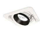 Комплект встраиваемого поворотного светильника Ambrella light XC7658021 SWH/PBK белый песок/черный полированный MR16 GU5.3 (C7658, N7031)