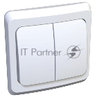 Выключатель 2-кл. СП Этюд 10А IP20 с индик. белый SchE BC10-006B