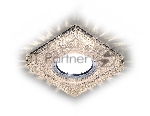 Встраиваемый точечный светильник S272 CL/WW хром/прозрачный MR16+3W(LED WARM)