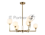 Люстра Ambrella light LH53015/6 BS/FR латунь/белый матовый G9*6 max 40W D690*680