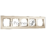 Рамка на 5 постов Senso (шампань, стекло soft-touch) W0053111