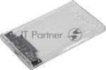 Внешний бокс 2.5 SATA Netac WH11 USB3.0  NT07WH11-30CC слайд прозрачный корпус
