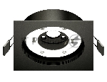 Корпус светильника C8062 SBK черный песок 110*110*H40mm Out2mm GX53