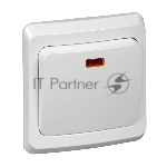 Выключатель 1-кл. СП Этюд 10А IP20 с индик. белый SchE BC10-005B