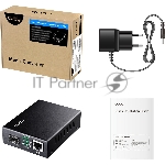 Медиаконвертер 10/100/1000M SFP Slot to 10/100/1000M PoE+ Port, IEEE 802.3at/af