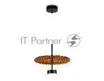 Светильник Ambrella light LH72607 BK/CF черный/кофе 6W 3000K D300*260-1770