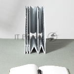Лоток вертикальный Deli 78995LT-GREY 3 отд. складной для бумаг A4 250х256х243мм серый, пластик, вид 3