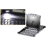 Переключатель-KVM 8-портовый IP с ЖК-дисплеем Slideaway/ATEN SINGLE RAIL 8P PS/2-USB LCDKVMP 17INCH WIH IP