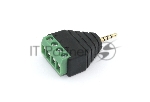 Сборный штекер microJack 2.5 мм 3 канала